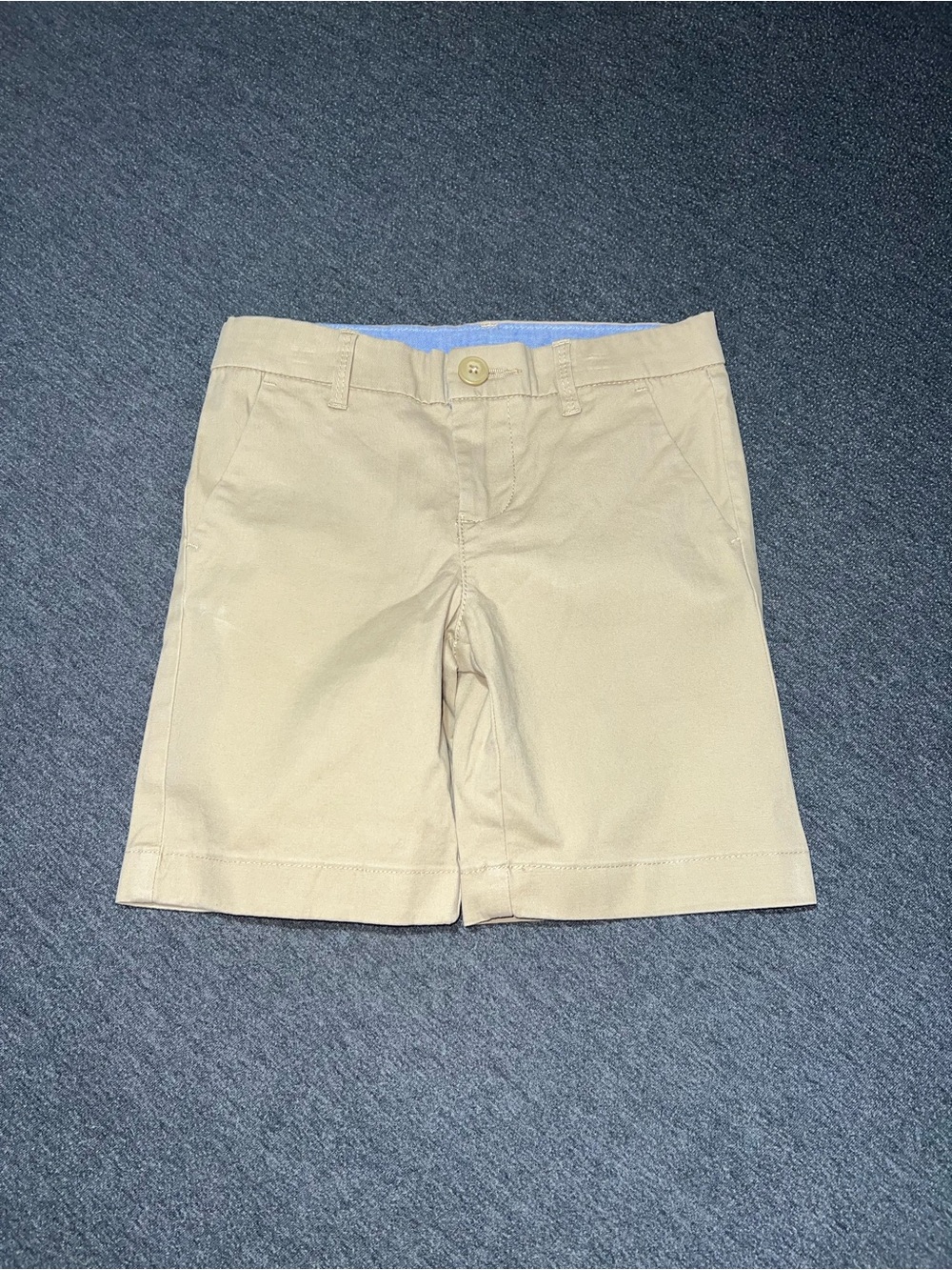 Carter's Boys Tan Flat-Front Khaki Shorts